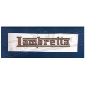 C 146 COPPIA SCRITTE LAMBRETTA ADESIVE  125 C - 125 D - 150 D - 125 E - 125 F 